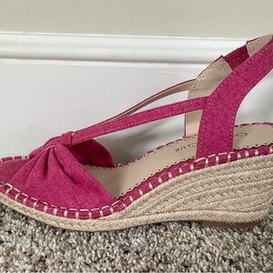 Charter Club Pink Espadrille Wedge Espadrilles